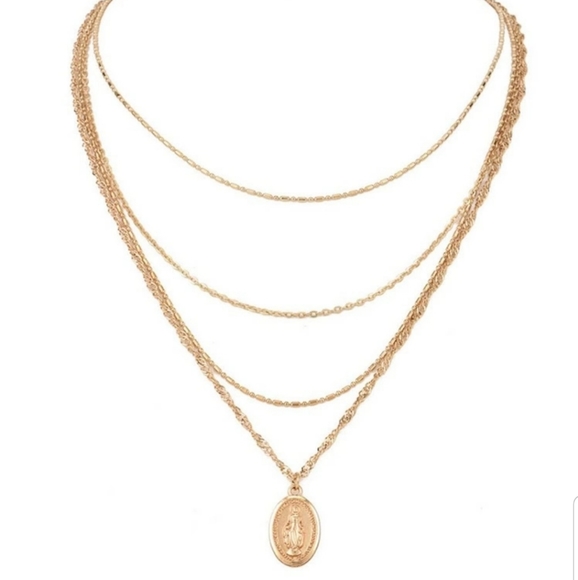 ○Megan○ Layered Gold Necklace - Picture 2 of 5